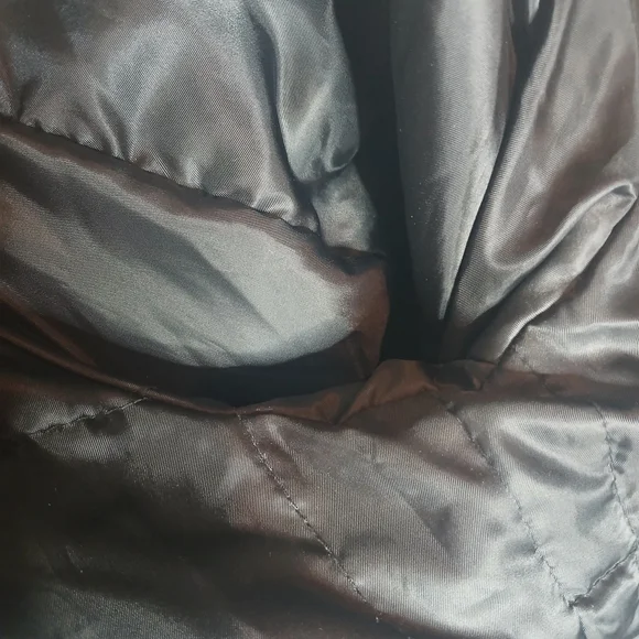 Black Wool Peacoat Hooded Coat XXL Double Breasted